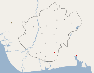 Map of Igboland showing major communities and rivers